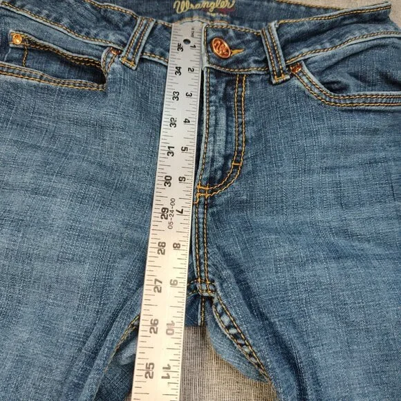 Wrangler Jeans Womens Size 28x30 Blue Retro Boot Cut Western Stitched Pockets - Picture 6 of 14